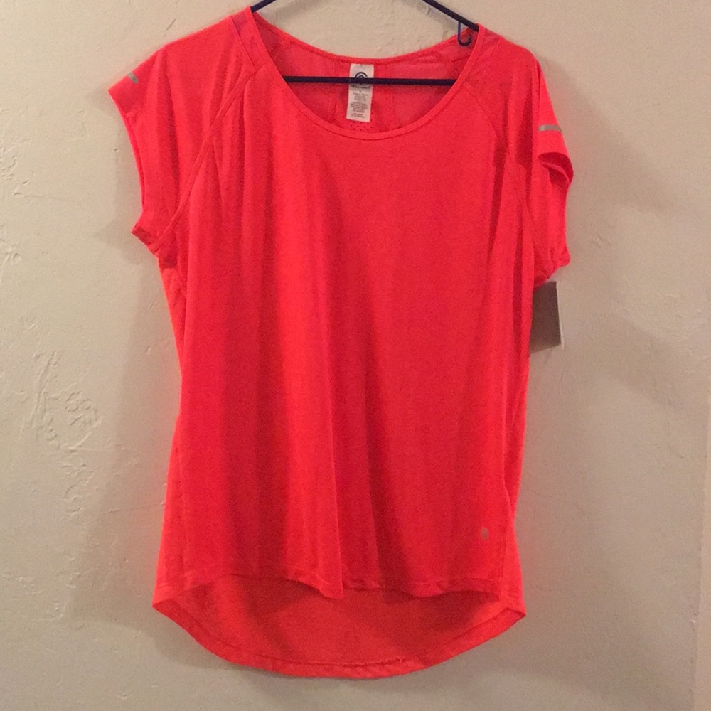 Hotline orange color workout top